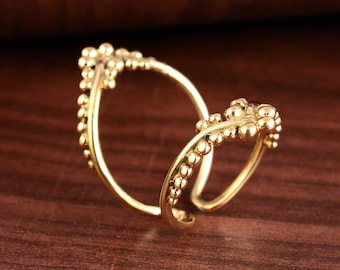 Brass Arthritis Splint Ring, Lateral Deviation Support, EDS Ring, Mallet Finger Splint, Boutonniere Deformity Brace, Trigger Finger Splint