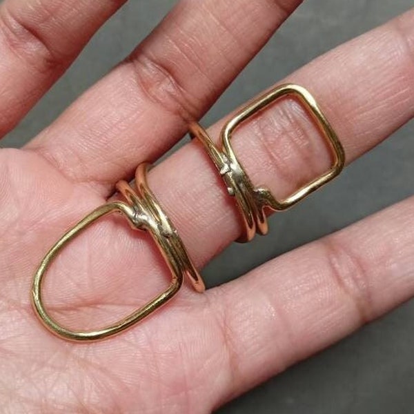 Trigger Brass Ring, Splint Ring, EDS splint, MCP splint, Handmade Splint Ring, Ring Splint, Triggering Ring