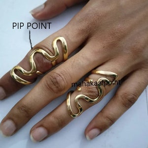 Arthritis finger splint for bending sideways lateral deviation sterling silver 925, brass or copper ring for Ehlers Danols, EDS, Cyber sale