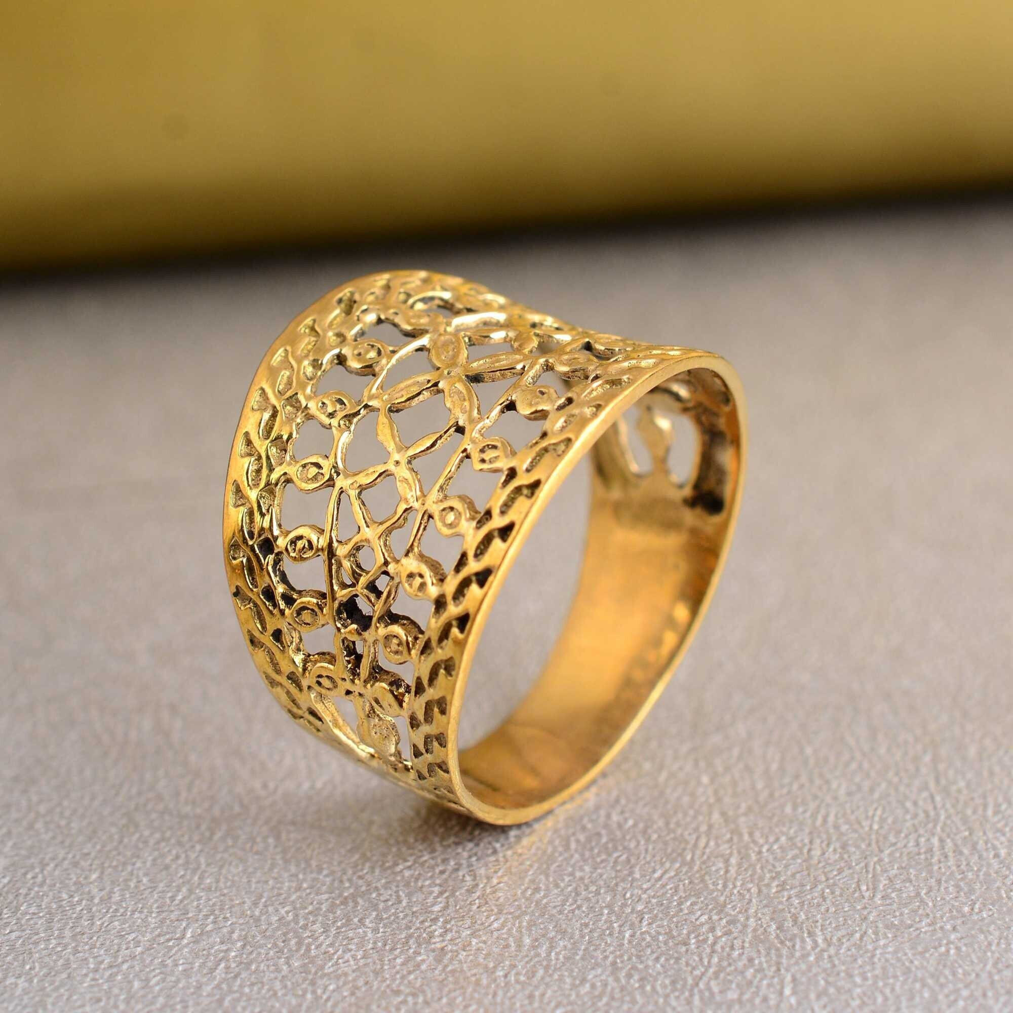 Dainty gold rings etsy discount
