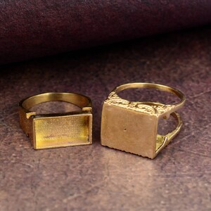 Brass Poison Ring, Double Poisoner Ring, Hidden Component Box Ring, Pill Box Ring, Secret Message Ring, Gift For Her, Handmade Jewelry