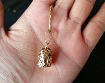 Poison pendant, Locket necklace, Brass pendant, Pill box pendant, Small box pendant, Handmade jewelry, Necklace for her