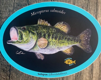 Largemouth Bass (Micropterus salmoides) Sticker