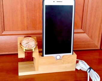 wooden phone stand - mobile phone holder - foldable