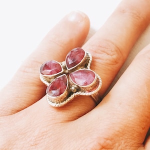 Silber-Ring mit Rubin. Alte sowjetische Ring. 875 Proben. Geschenk an sie. Alte sowjetische Silber probe. Silber. Schmuck-Ring