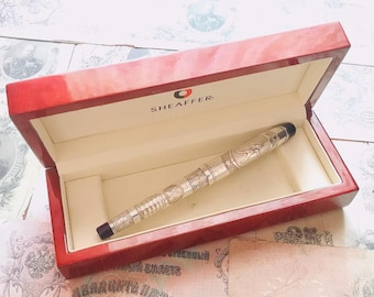アンティーク万年筆 SHEAFFER シルバーゴールド - Etsy 日本