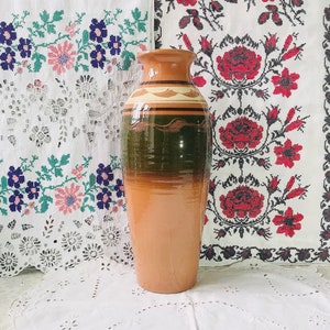 Large ceramic flower vase. Gift for her, table decoration