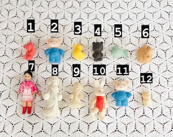 Vintage cute plastic toys, plastic, children&#39;s toys, ssr, children&#39;s room decor, vintage