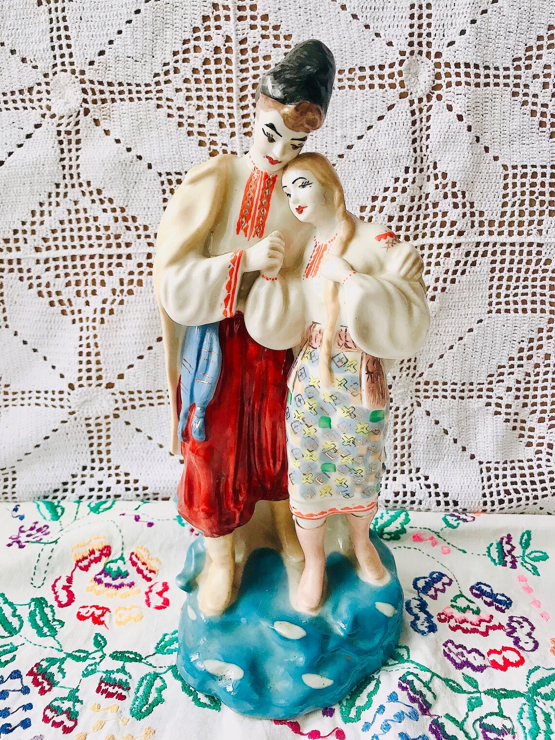 Porcelain Figurine Couple of Lovers Antique Figurines Etsy