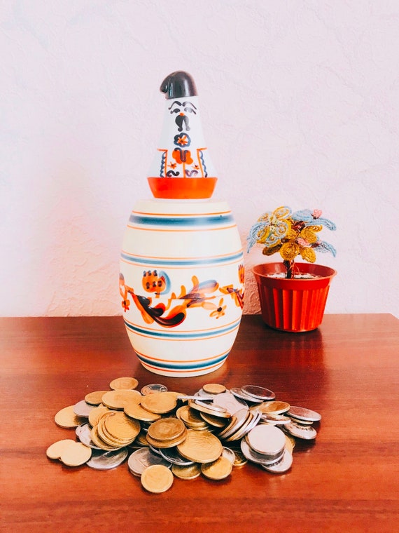 Piggy Bank Vintage Piggy Bank Soviet Piggy Bank Large Piggy Bank