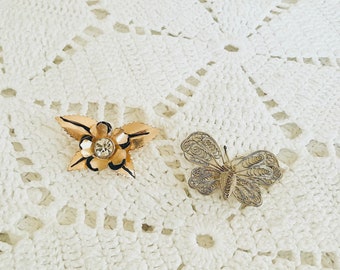 Vintage fjärilsbrosch från Sovjetunionen, vintagesmycken från Sovjetunionen, smycken från Sovjetunionen Present till henne