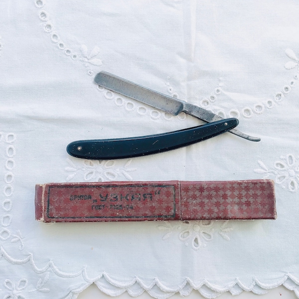 German razor "Wald Solingen" original straight razor Old razor, original straight razor