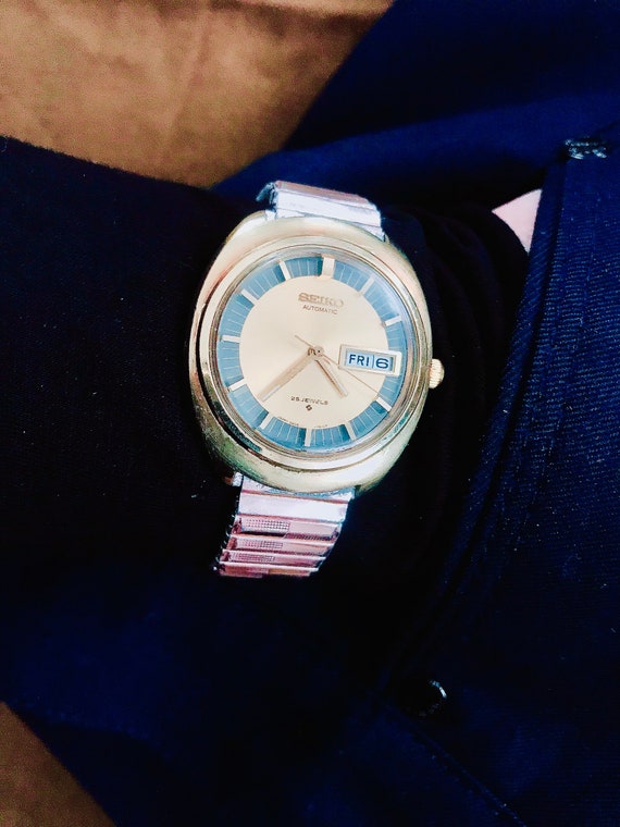 Seiko Mechanical Rare Big Size Men's Watch Vintage