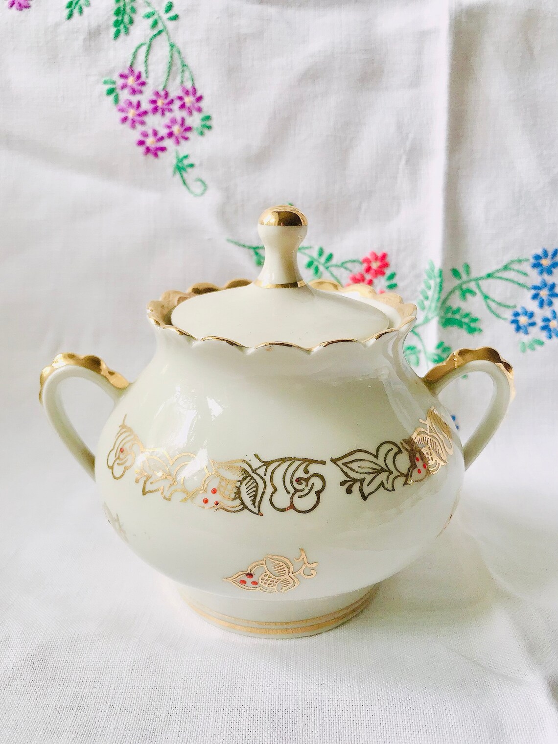 Tea Set for 6 Teapot Set Mid Century Retro Kitchen Decor Etsy