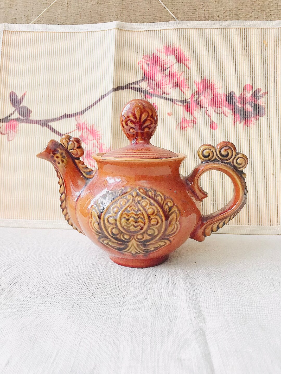 Vintage Ceramic Teapot Rooster Soviet Teapot Kitchen Decor Etsy UK