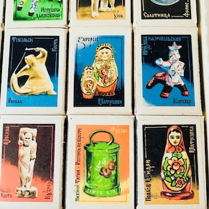 Matchboxes Russian Collection Very Rare Soviet Large Set of 28 Boxes of Soviet Matches
