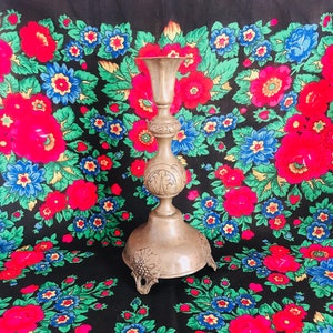 Vintage bronze candlestick antique candlestick, 19th century