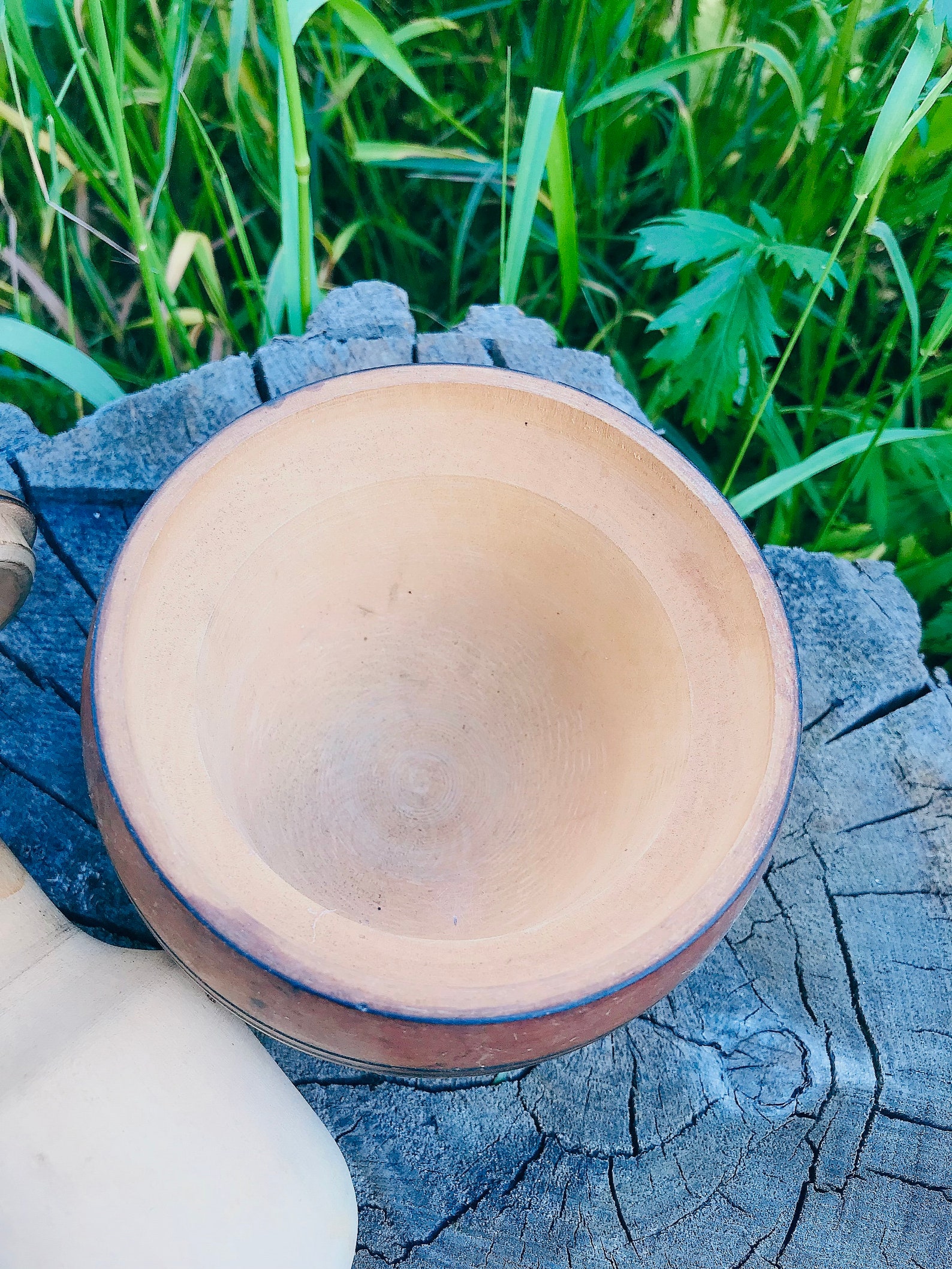 Wooden Pounded Garlic Mortar Household Wooden Mortar Complementary Food