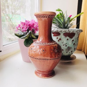 Large ceramic flower vase Gift for her, table decoration