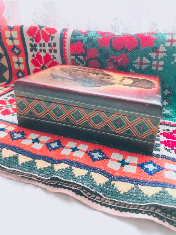 Wooden box T.G. Shevchenko Vintage USSR - Wooden … - image 5
