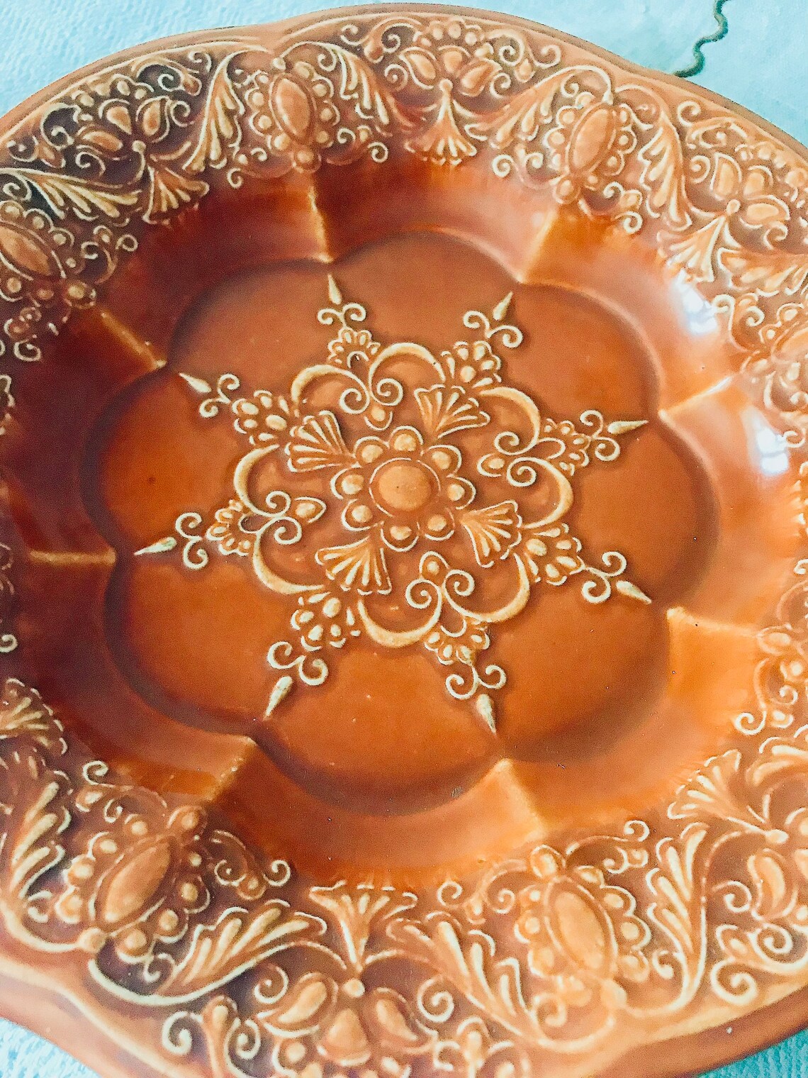 Very Old Clay Plate Antique Plate Vegetable Ceramics Etsy