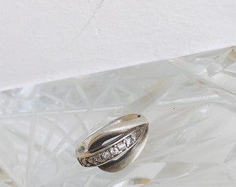 Bague Vintage En Argent 916 URSS - Taille 58, Style Solitaire, Occasion Rare