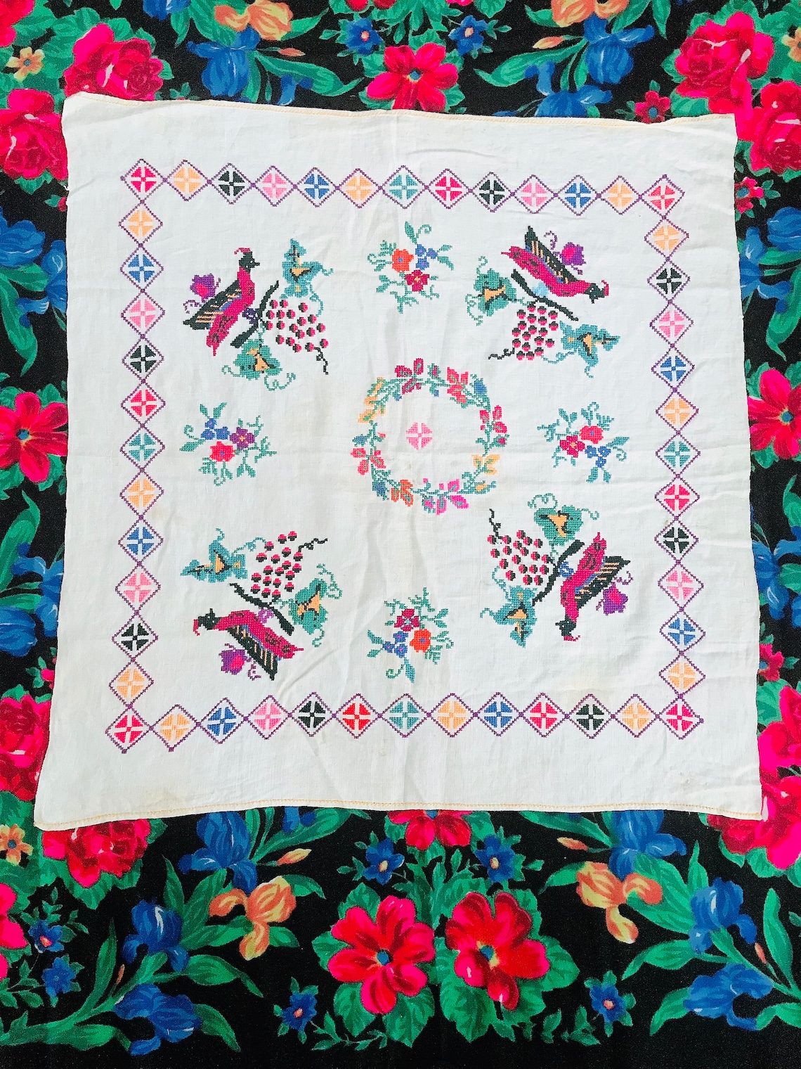Ukrainian Embroidery Birds Hand Embroidery Vintage | Etsy