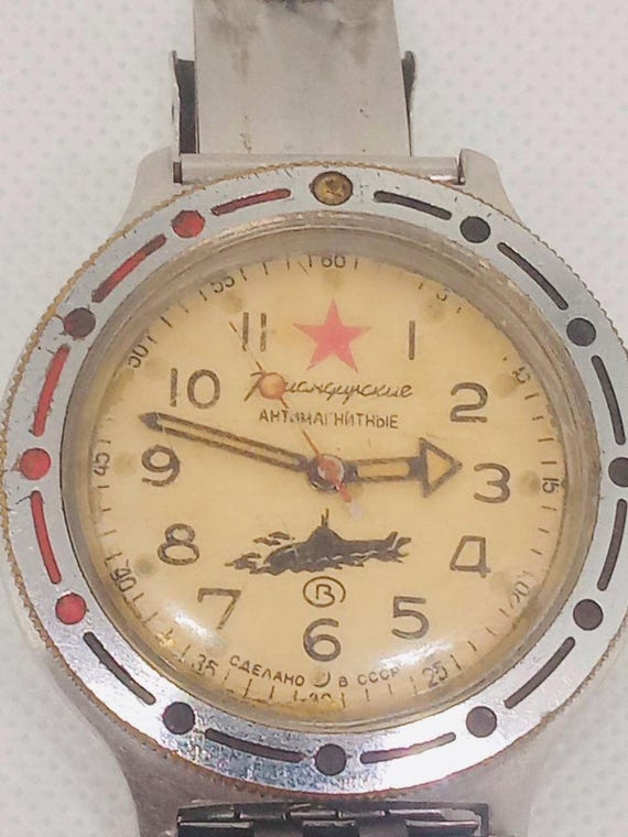 Vintage Commander watches, retro watches, Vostok unisex watches, USSR watches, men's watches, Soviet watches, rare mens watches,gift for him View 3