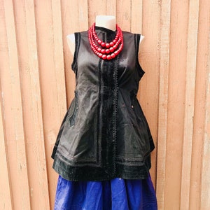 gilet vintage, corsetto vintage ucraino, camicia ricamata, giacca vintage senza maniche, giacca vintage, abbigliamento,