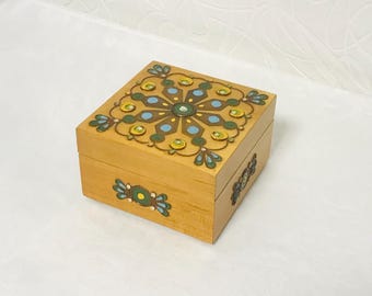 Vintage Wooden Jewelry Box Wooden Jewelry Box Vintage Wood Rustic Home Decor Black Casket