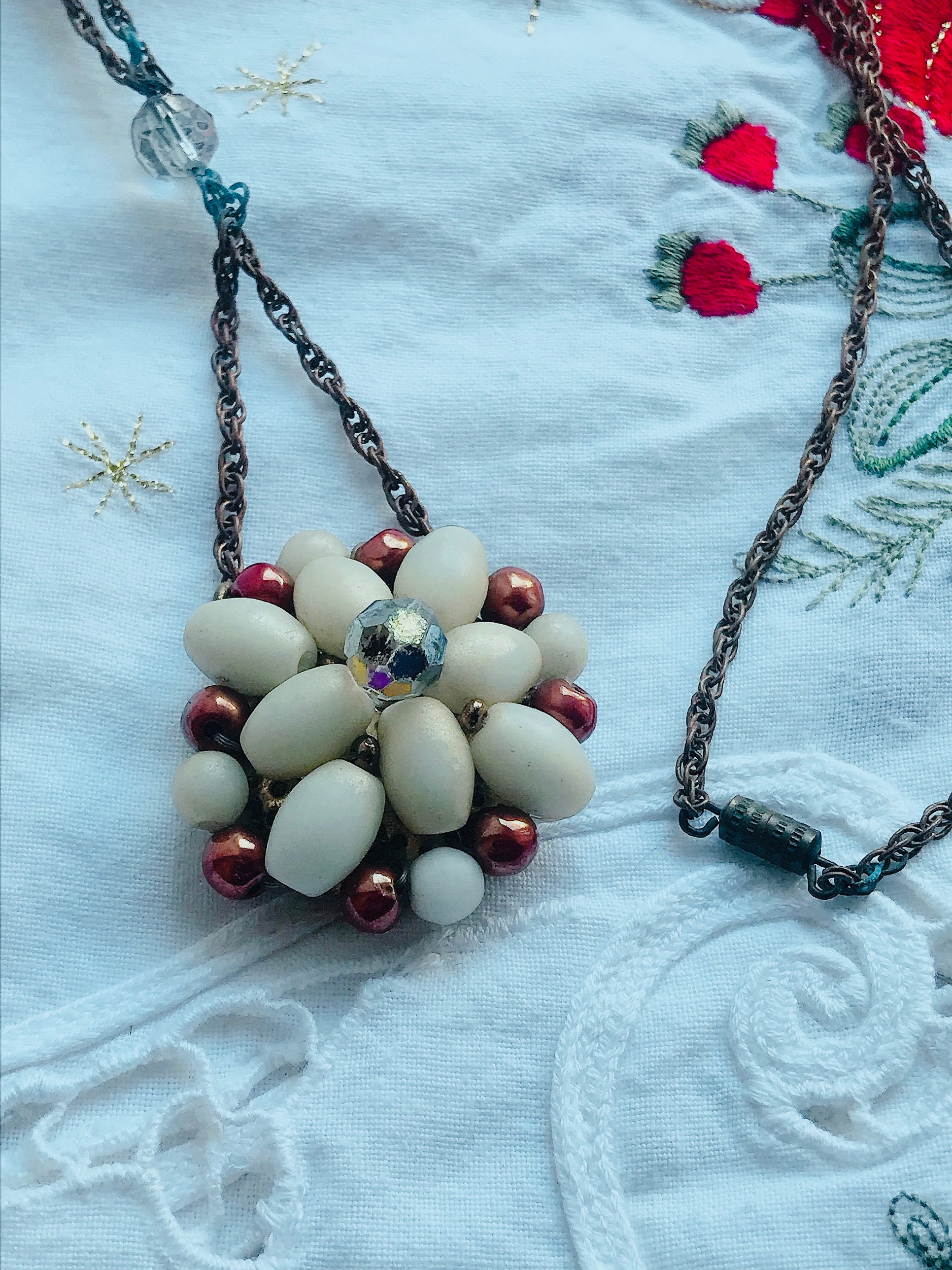 Pendentif soviétique vintage en argent 875, pendentif ajouré