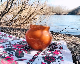 Ukrainian Antique Clay Pot Old Clay Pot Ceramic Pot Made in Ukraine Vintage Clay Pot Eco Decor Original