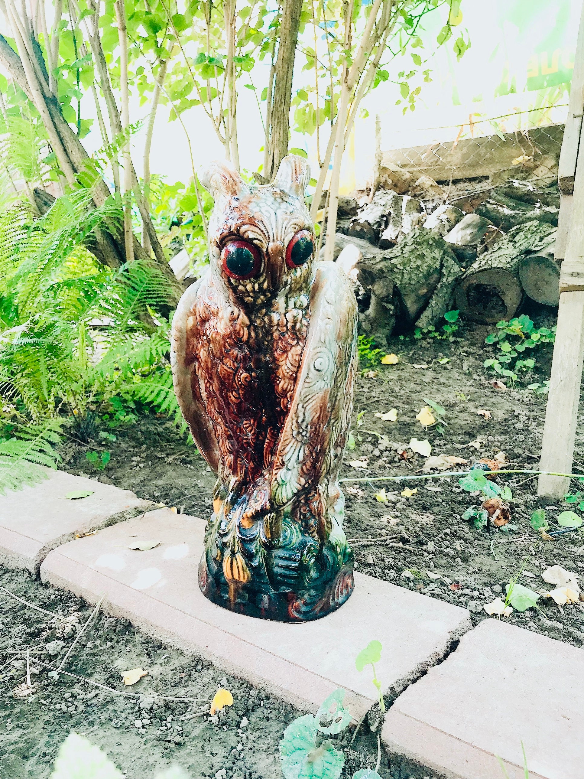 Large Royal Copenhagen snowy owl porcelain  animal figurine design Peter Herold antique vintage dani