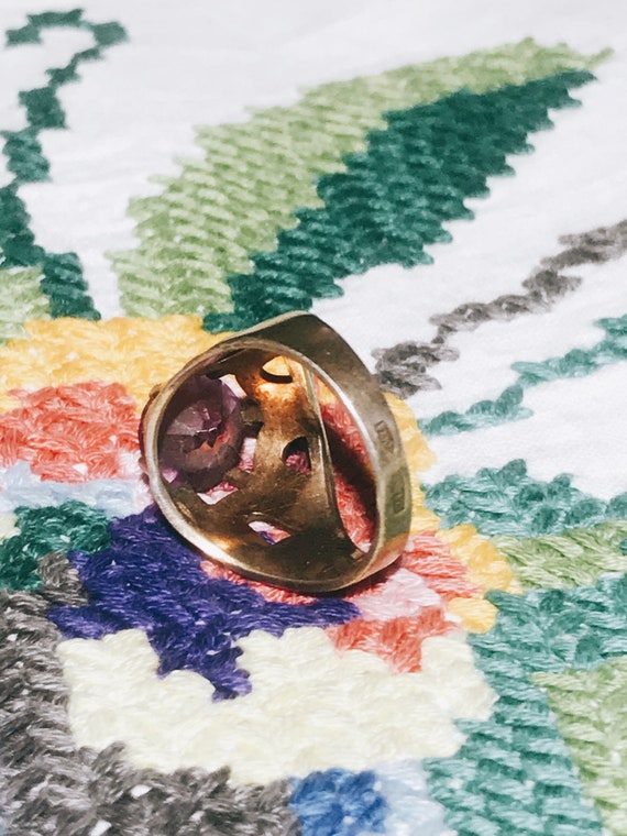 Silver ring. Old Soviet ring. 875 samples. Gift t… - image 5