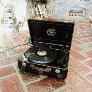 Old vintage gramophone Vilnius Manufacturer Germany Old musical gramophone