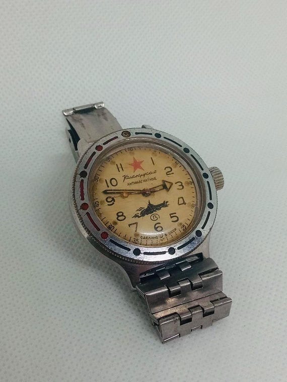 Vintage Commander watches, retro watches, Vostok unisex watches, USSR watches, men's watches, Soviet watches, rare mens watches,gift for him View 4
