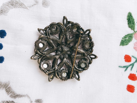 Antique vintage brooch USSR Jewelry. Bijouterie. … - image 7