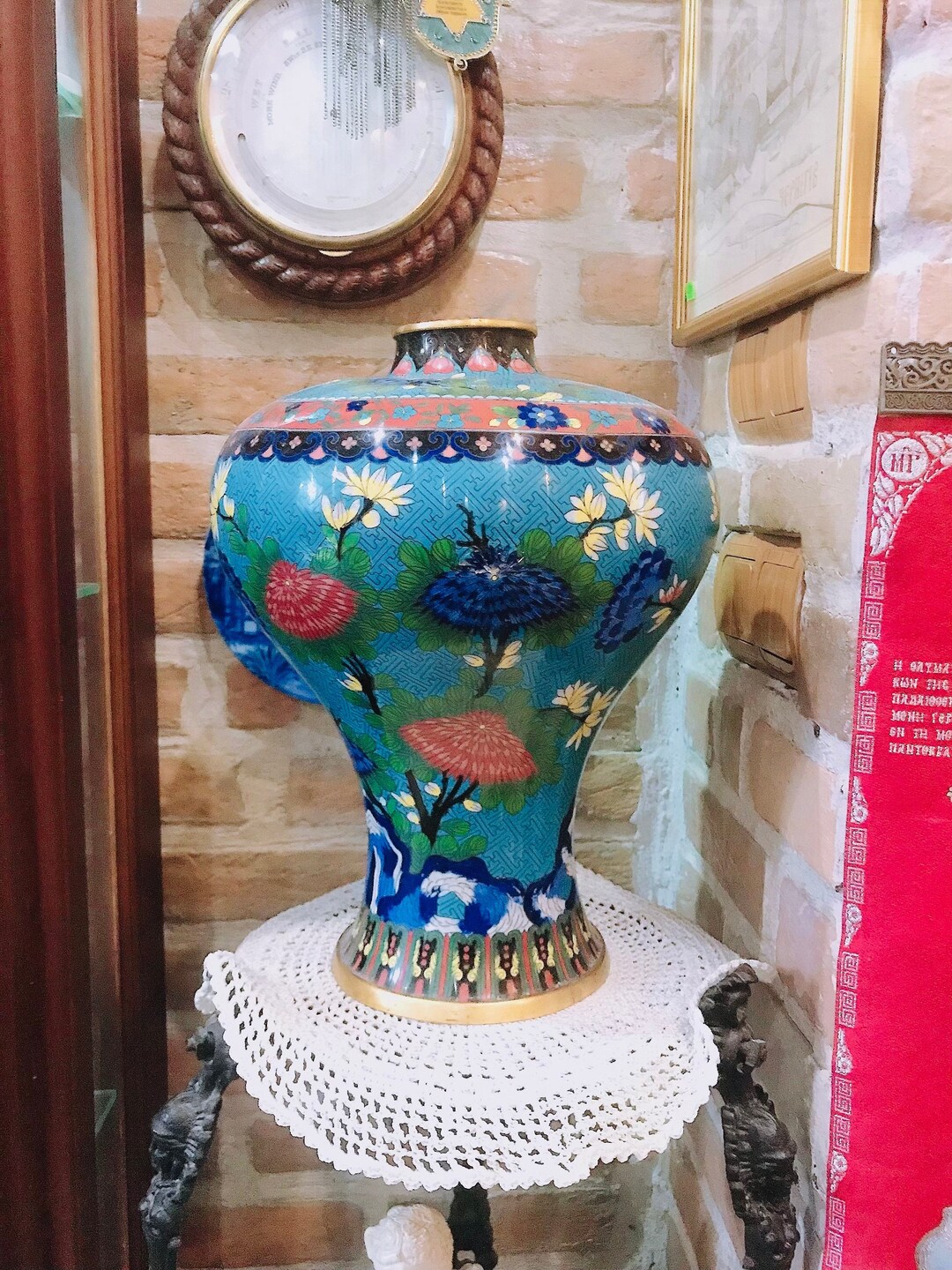 中国の七宝花瓶 19世紀 大型七宝花瓶 19世紀 - Etsy 日本