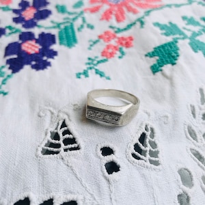Vintage Soviet ring , 875 Silver pr USSR. Gift, gift to her, gift to him, wedding ring