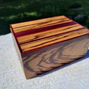 All Natural Exotic Wood Keepsake box#6