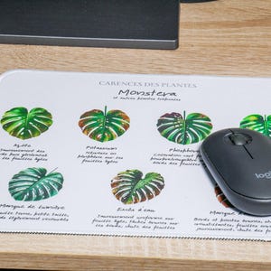 Mouse pad, plant lover, plant care, unusual gift, original, plant care, play mat