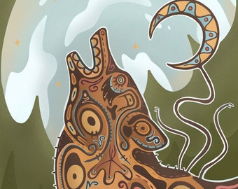 mahihkan / Wolf von Caleb Dysart (8x10)