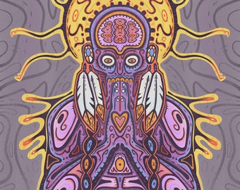 kehchi-manitou (Schöpfer) Imagining an Indigenous Future von Caleb Dysart (8x10)