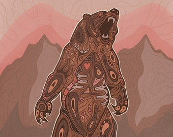 mistahi-maskwa / Big Bear von Caleb Dysart (8x10)