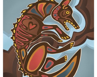 mîscacâkanis / Coyote von Caleb Dysart (8x10)