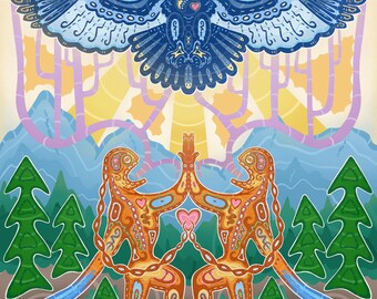 Mitho-ithiniw-kîsikanisik / Happy Indigenous People’s Day von Caleb Dysart (8x10)