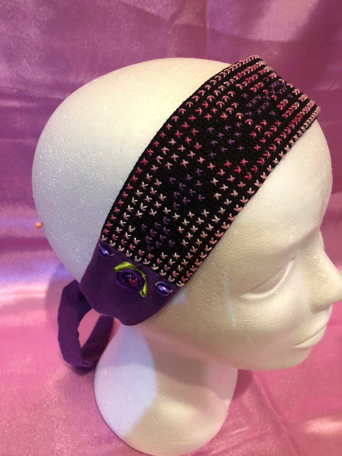 Handmade embroidered headband Etsy