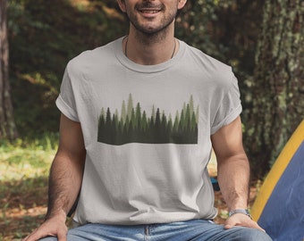 chemise de camping, chemise de randonnée, chemise d’aventure, t-shirt d’arbres, chemise nature, chemise d’extérieur, chemise d’aventure, cadeau pour hommes
