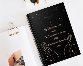 journal manifestant, journal d’affirmation, journal de guérison, journal de la loi d’attraction, journal spirituel, journal de gratitude