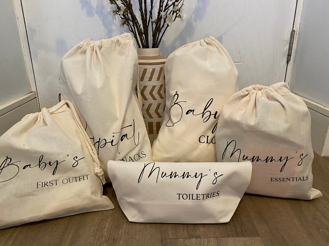 Hospital Bag Organiser Maternity Birth Bag Mummy Essentials, Baby's First Outfit New Baby